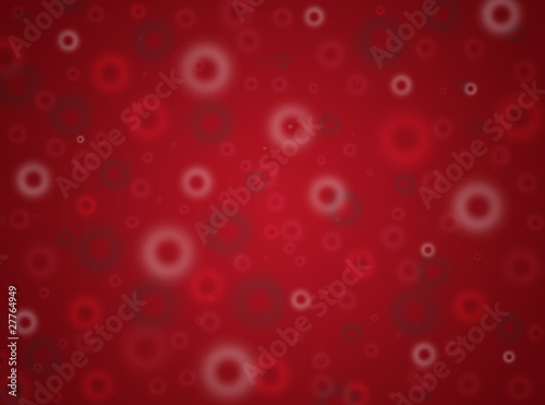 Red abstract background with circles