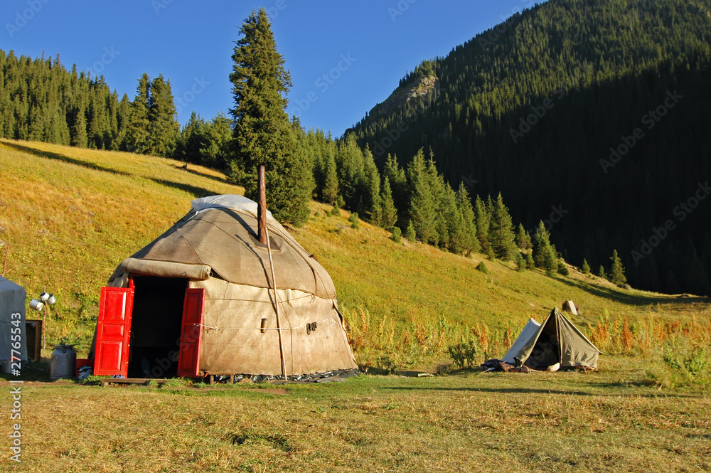 Kyrgyz national nomad's tent - yurt