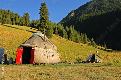 Kyrgyz national nomad's tent - yurt