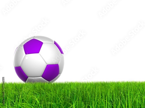 High resolution soccer ball isolated on white