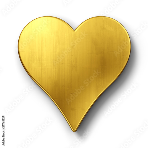 Heart in gold