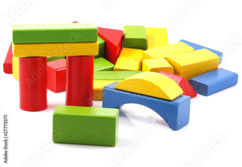 Wooden building blocks