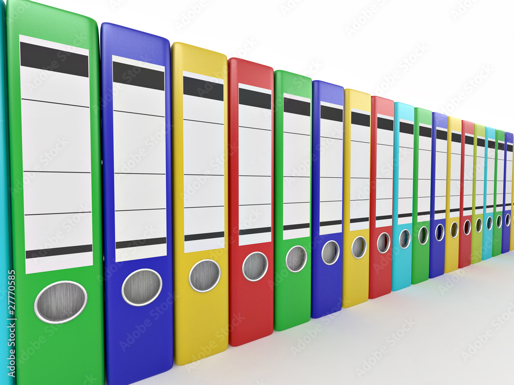 Archive. Many folders on white isolated background Archive. Many folders on white isolated background