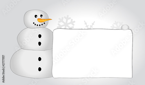snowman with empty board