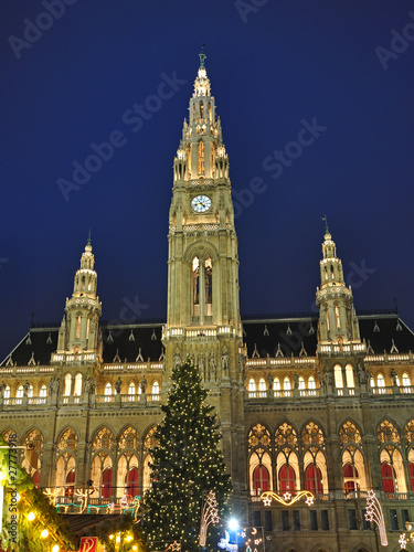 Photography weihnachtsmarkt am rathausplatz in wien