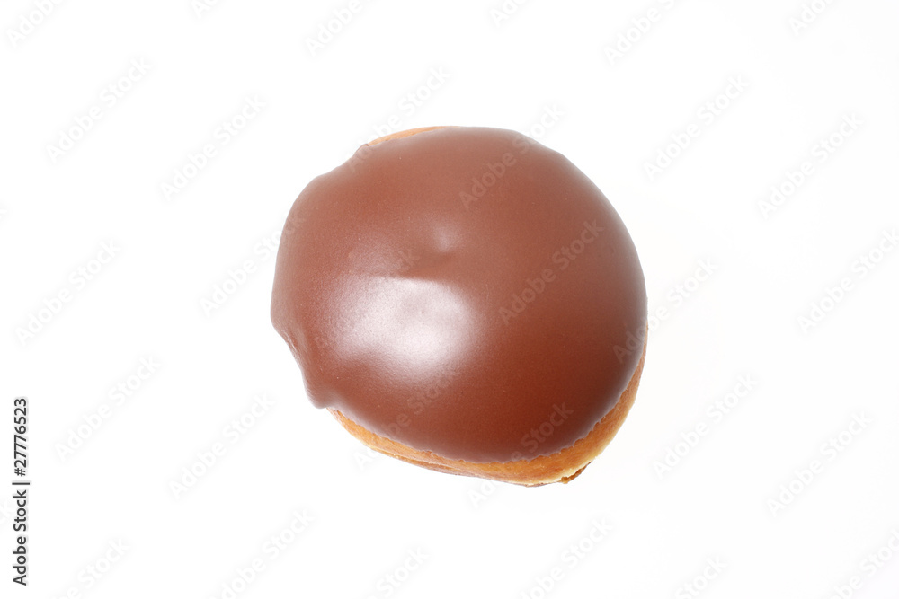 Donut with chocolate glaze Donut with chocolate glaze