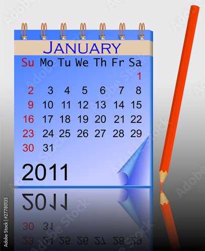 calendar 2011. January