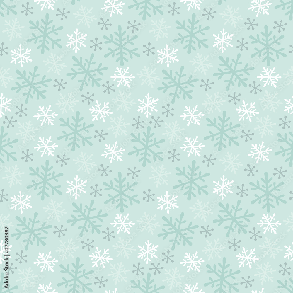 Winter Snowflake Seamless Background Pattern Winter Snowflake Seamless Background Pattern