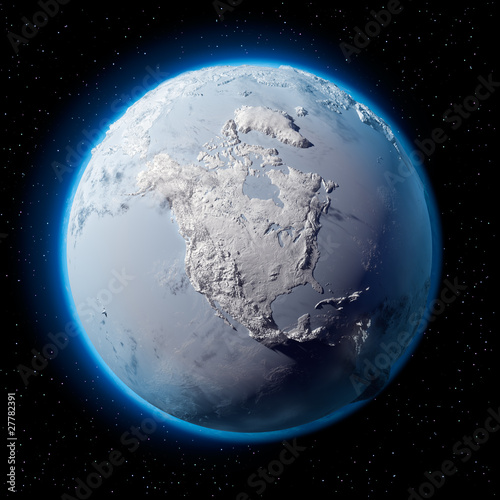 Fototapeta Naklejka Na Ścianę i Meble -  Snow Planet Earth