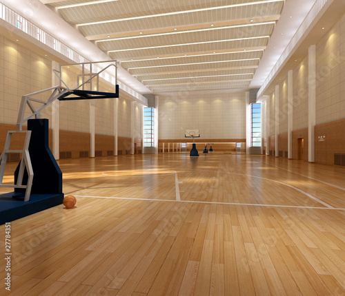 rendering basketball court