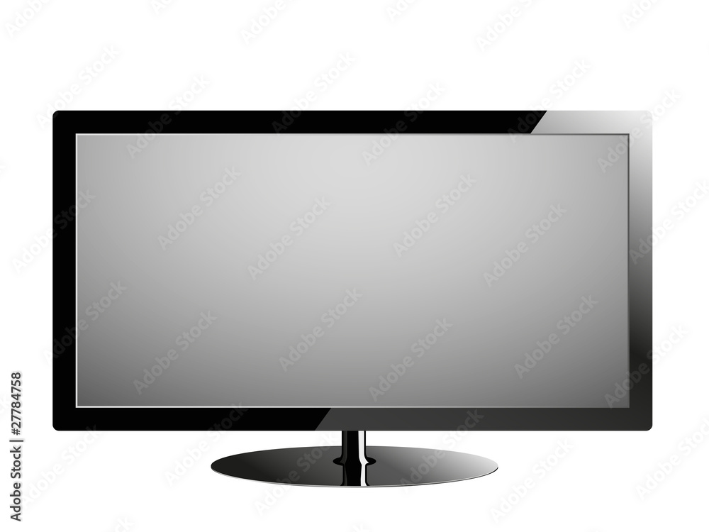 Plasma tv, realistic vector illustration. Plasma tv, realistic vector illustration.