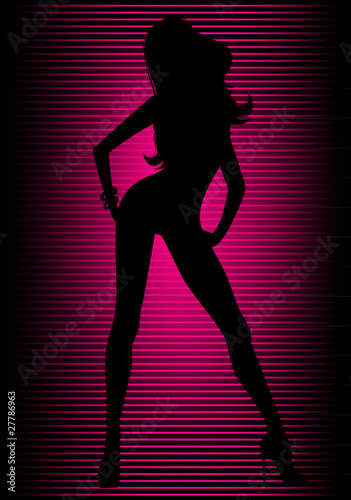 Vector illustration of Sexy girl