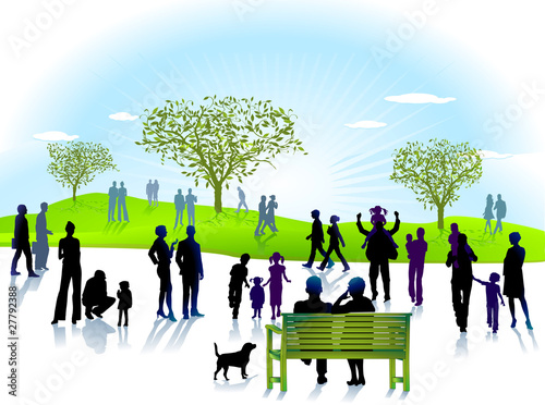 Personen im Park