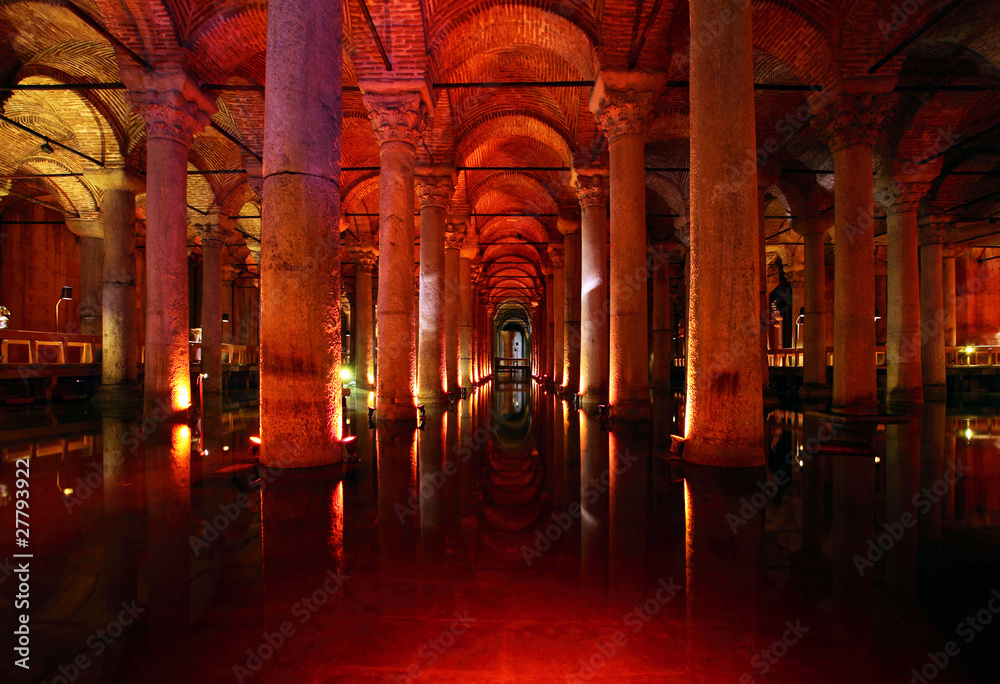 Underground basilica cistern - Turkey, Istanbul