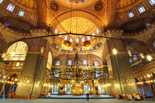 Golden mosque - interior   Yeni Camii  