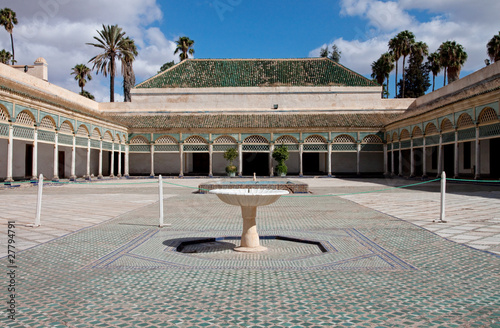 Historical palace in Marrakech