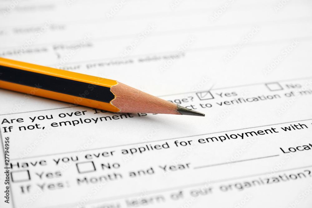Employment form Employment form