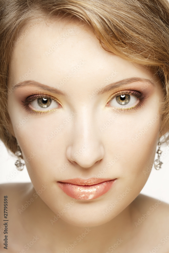 Fototapeta premium Beautiful woman with perfect makeup.