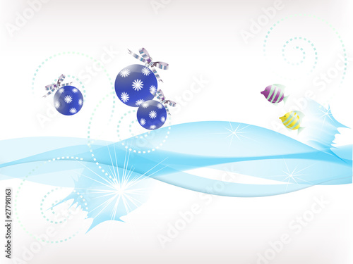 Small fishes celebrate Christmas