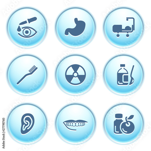 Icons on blue buttons 15