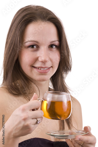 Woman dirinking tea