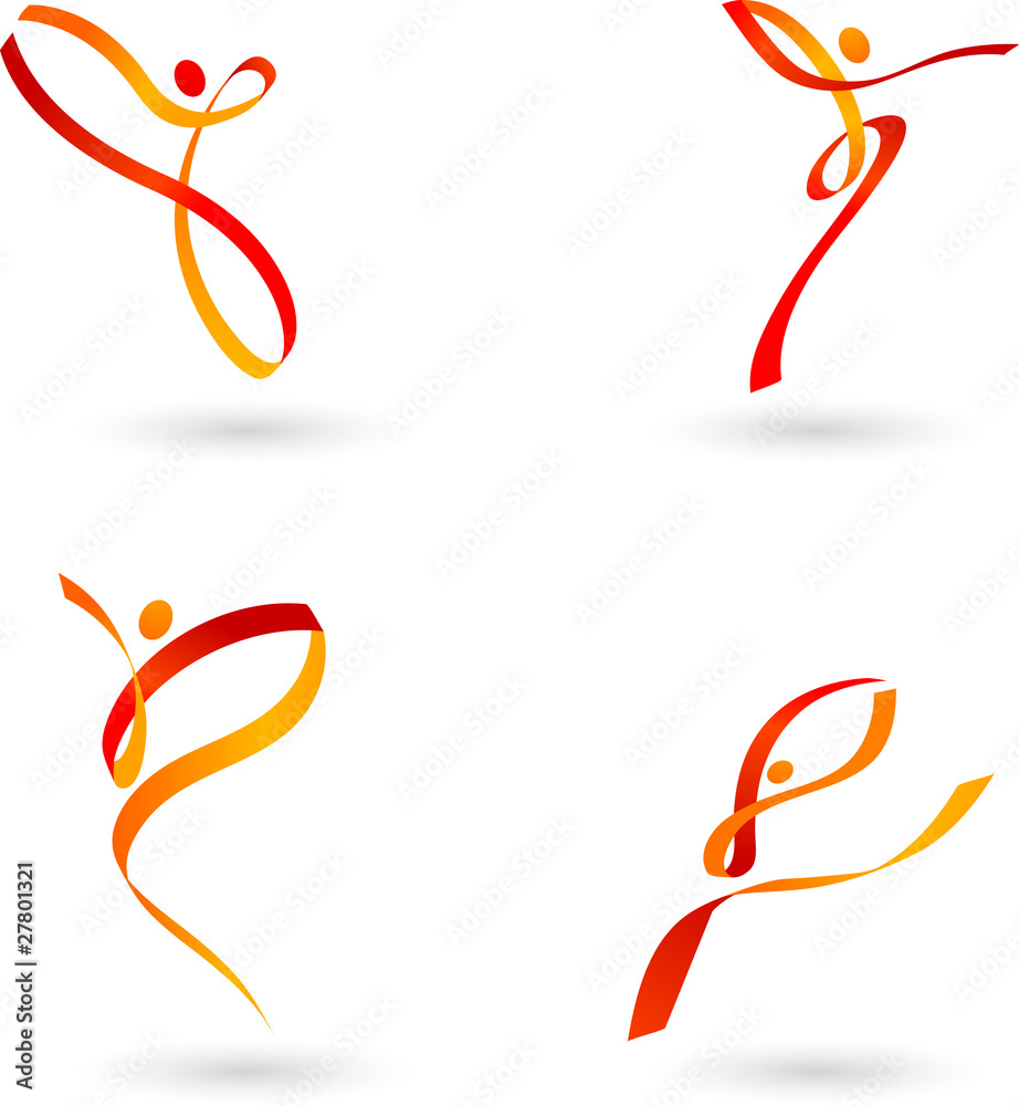 Obraz premium Dancing figures - 2