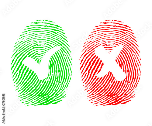 Right and wrong  on the fingerprint