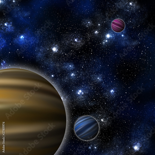 Fototapeta Naklejka Na Ścianę i Meble -  Planet and space area background