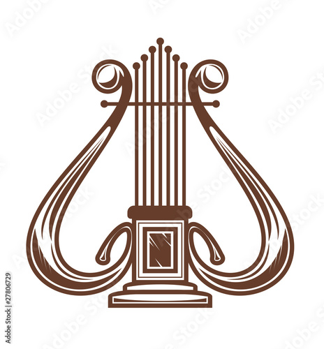 Musical instrument harp