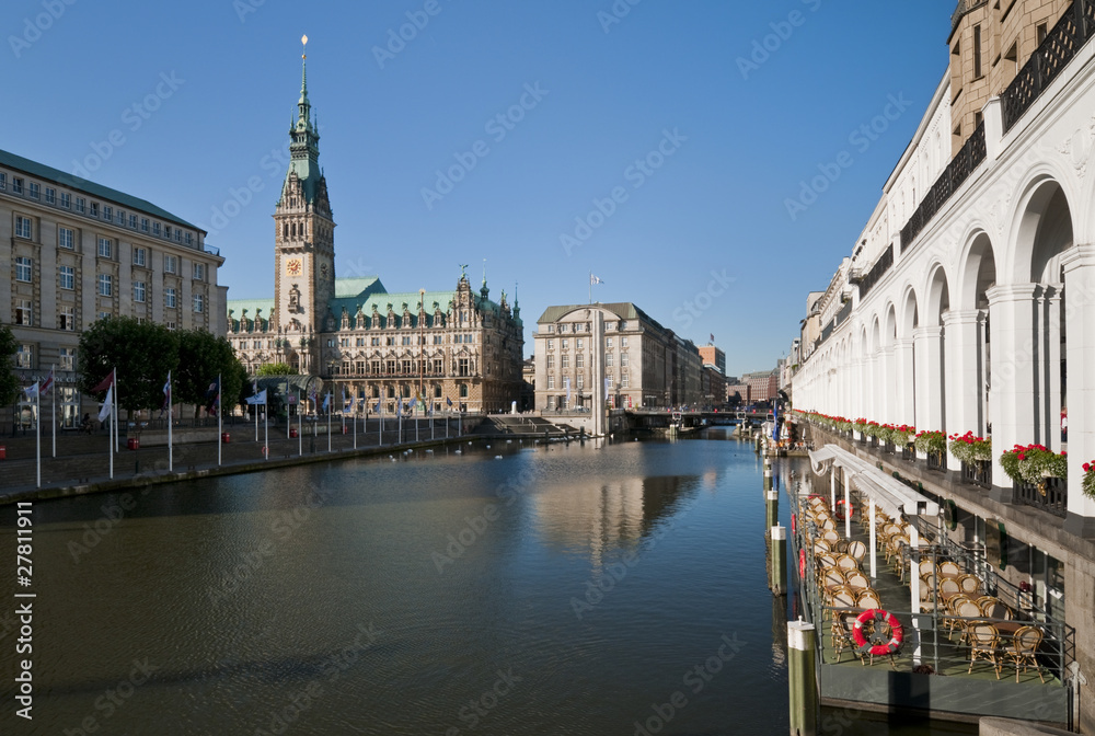 Obraz premium Das Hamburger Rathaus