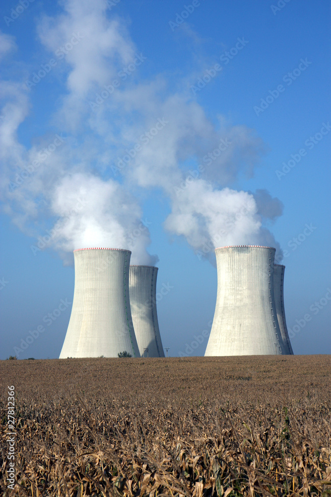 four cooling towers of nuclear power plant four cooling towers of nuclear power plant