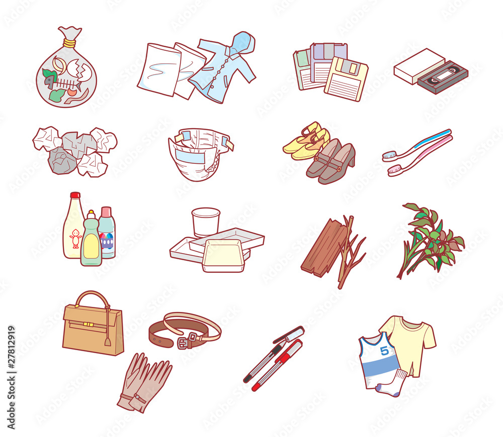 ゴミの分別 Stock Vector | Adobe Stock