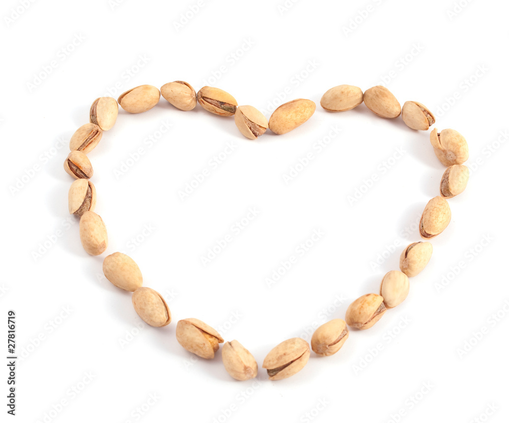 Obraz premium heart of the pistachios