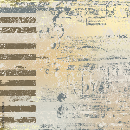 abstract jazz background piano keys on beige