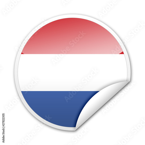 Free Download Pegatina bandera Luxemburgo con reborde - GFXLoad