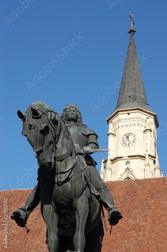 Wallpaper Mural Statue of King Mathias, Cluj Napoca, Romania Torontodigital.ca