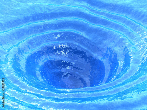Ocean whirlpool, water vortex