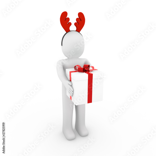3d figur Geschenk Rentier H...