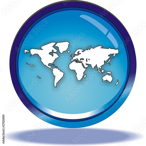 bouton monde