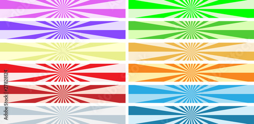 abstract background radial  set banner