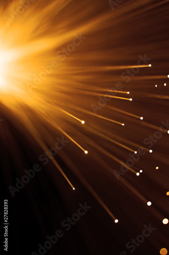 Warm fibre optic burst.