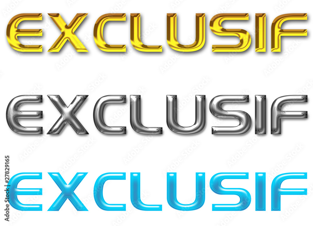 Exclusif stylisé Exclusif stylisé