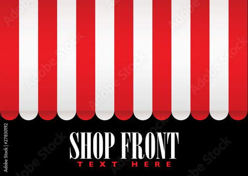 Shop front awning