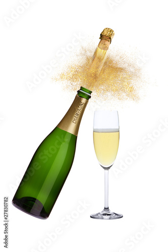 Knallender Sektkorken
