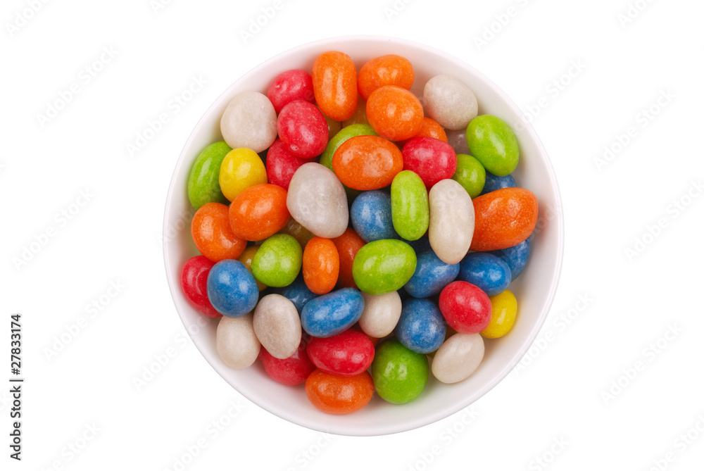 Multicolored sweets covered with glaze Multicolored sweets covered with glaze