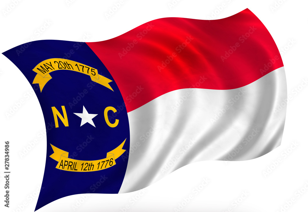 Fototapeta premium North Carolina (USA state) flag