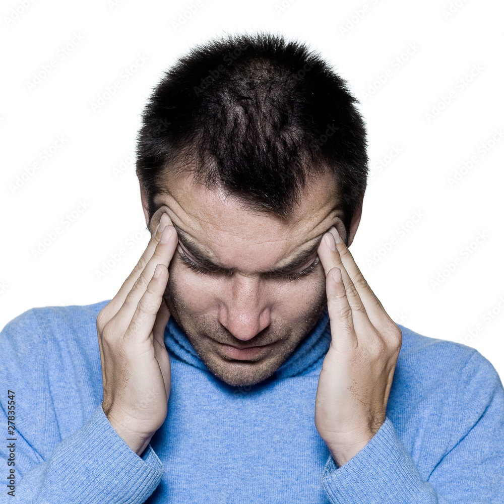 Fototapeta premium man portrait headache migraine