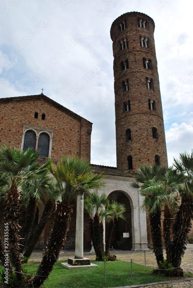 St. Apollinare Nuovo church and round tower, Ravenna, Italy