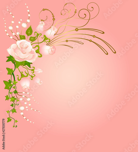 beautiful bouquets from roses is isolated on the white