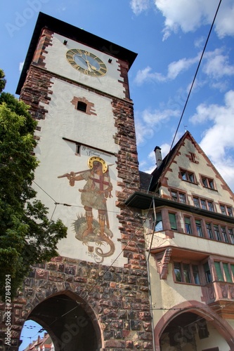 ancienne porte d'entrée dans fribourg photo